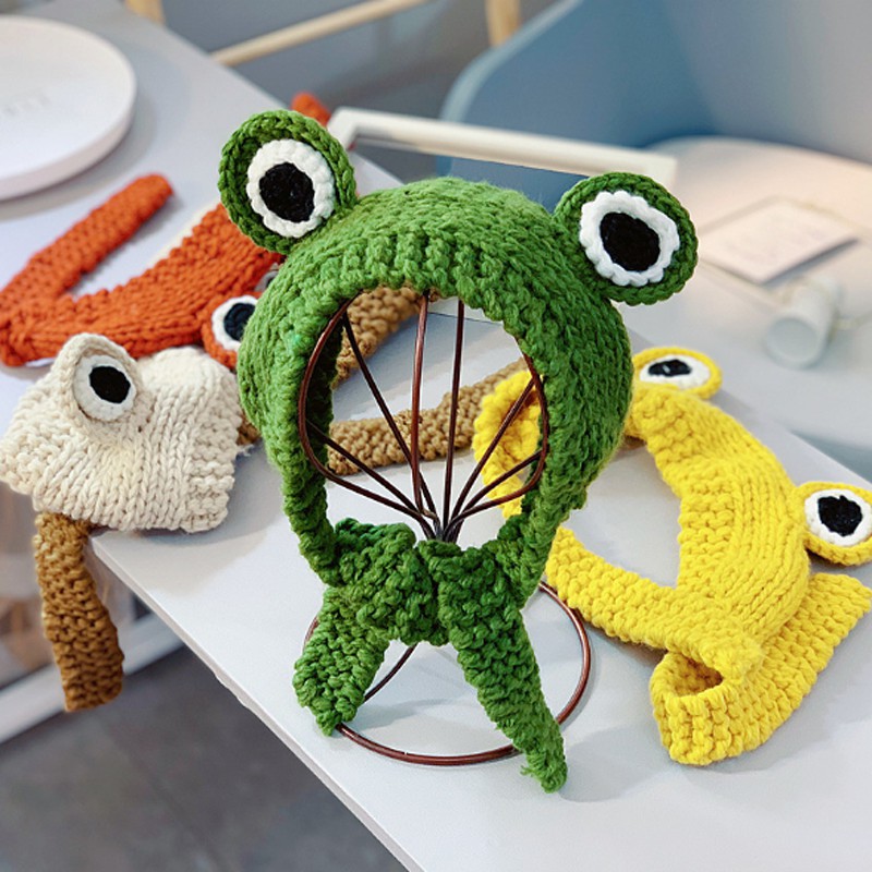 mũ lưỡi trai thêu hình ếch đáng yêu cho bé