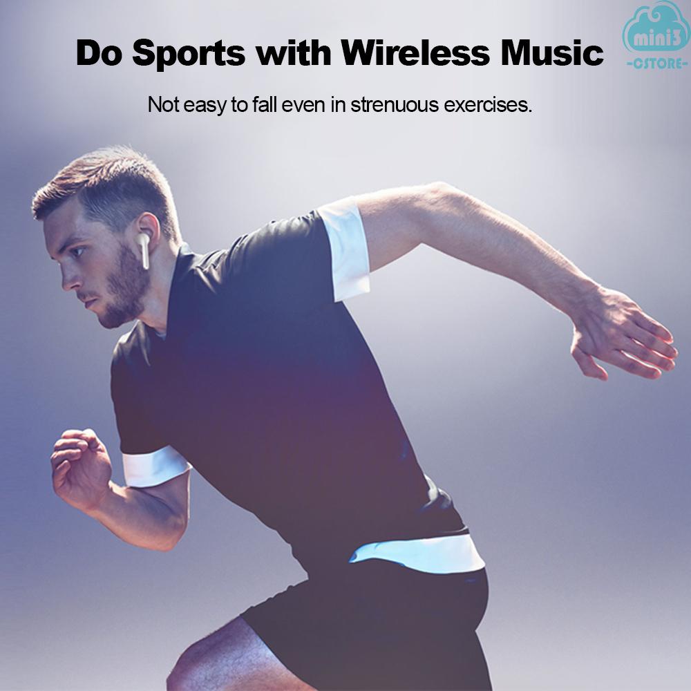 (V06) i7 Wireless Bluetooth Earphones In-ear Invisible Headphone Music Earbuds Multi-point Connection Hands-free with Microphone Compatible with  Android Phones