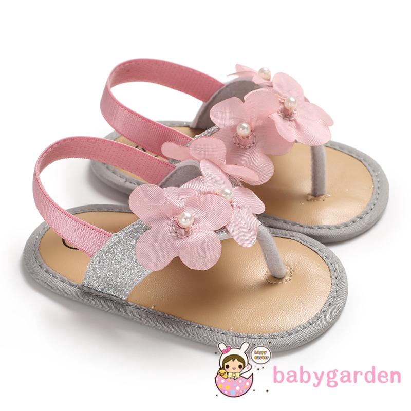 [Mã FASHIONT4FA2 giảm 10K đơn 50K] Giày sandal đính hoa đáng yêu cho bé gái