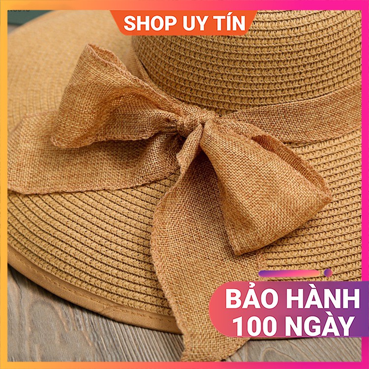 Mũ Đi Biển - Nón Cói Rộng Vành Vintage Cao Cấp Nữ Đẹp