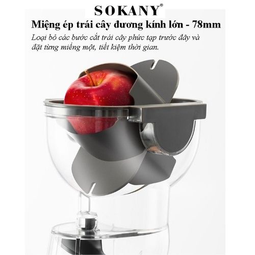 Máy ép chậm SOKANY JE-32 cao cấp chính hãng ép kiệt nước 100%