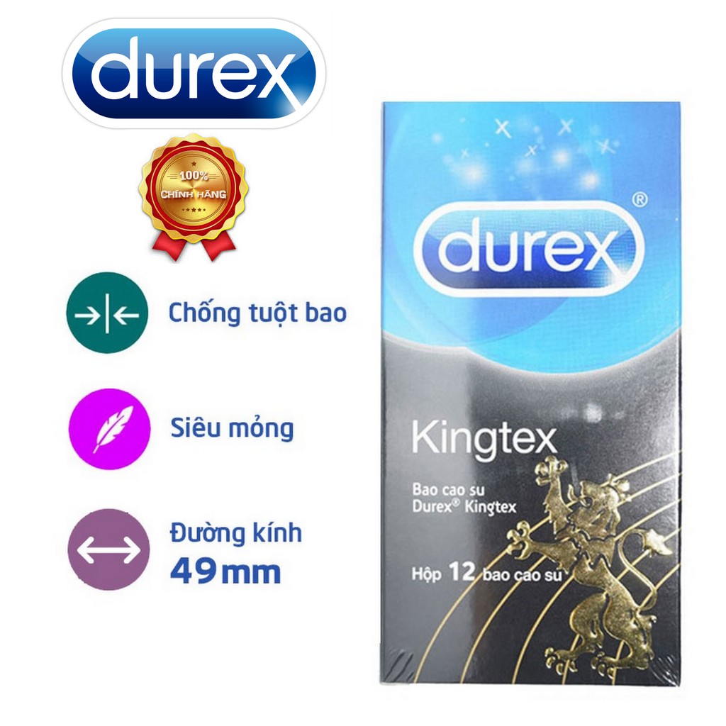 Bao cao su Durex Kingtex 12 bao