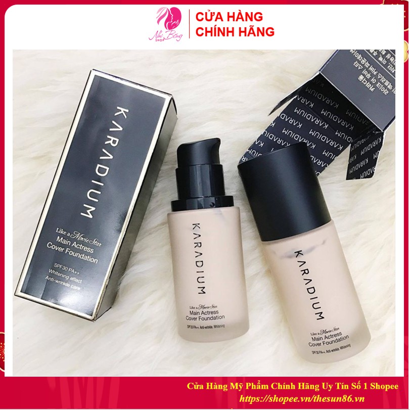 [Hàng Chính Hãng] Kem Nền Lọ Che Phủ Cao Karadium Tông Tự Nhiên Like A Movie Star Cover Foundation SPF30 PA++ #21