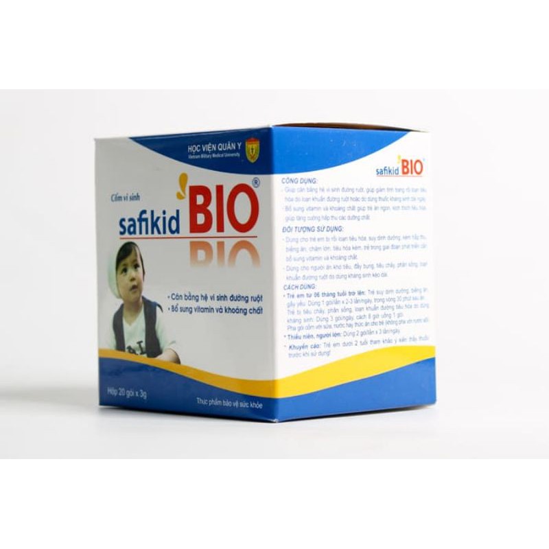 Cốm vi sinh Safikid bio Học viện quân y