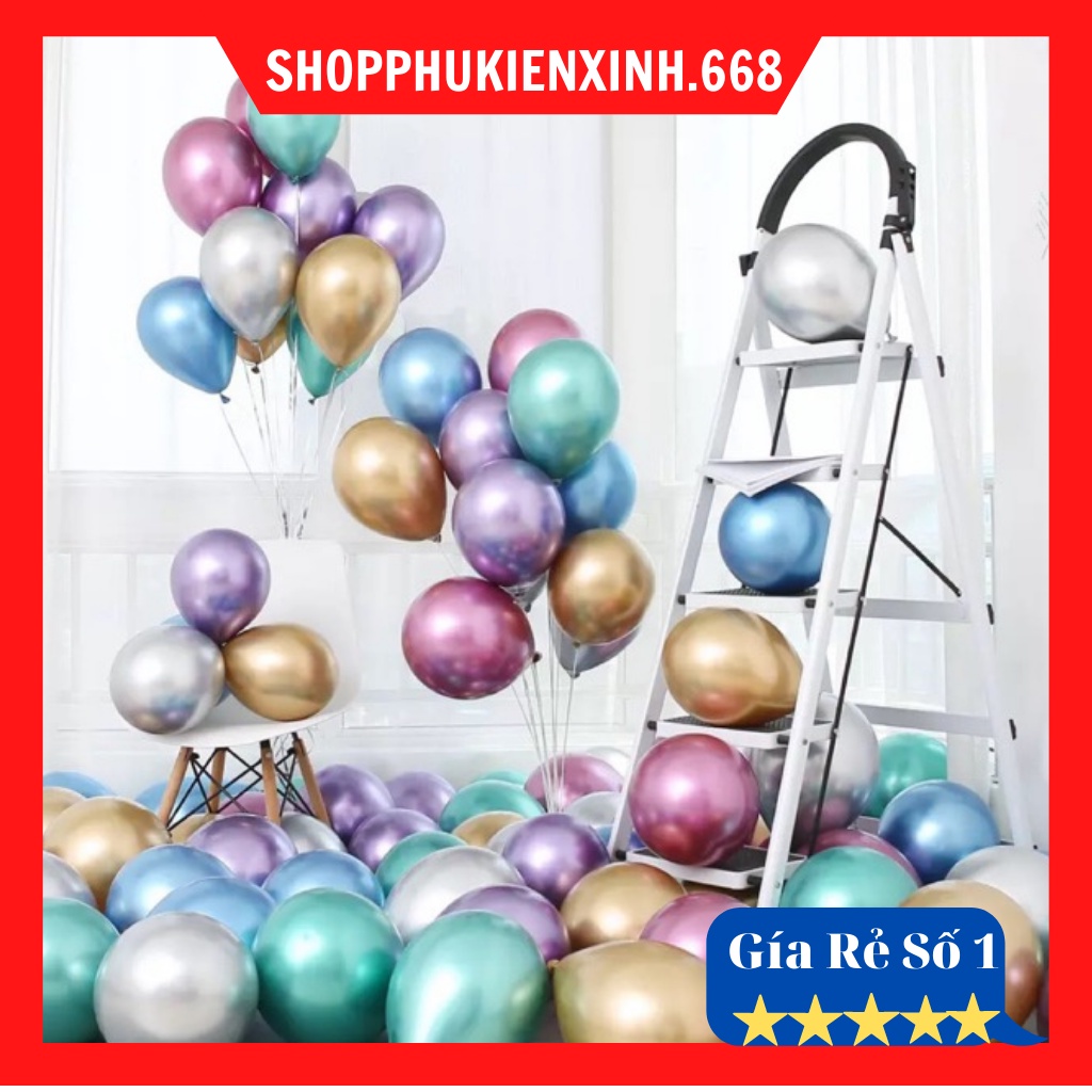 Crom 10 Inch Màu Chuẩn Đẹp Trang Trí Sinh Nhật - Đám Cưới - Tiệc Tùng - Khai Trương