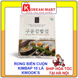 Rong biển cuộn Kimbap Hàn Quốc loại ngon Kwoof 10 lá