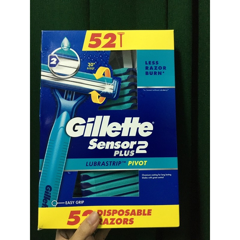 Dao cạo râu 2 lưỡi Gillette Sensor Plus 2 - Hàng Mỹ