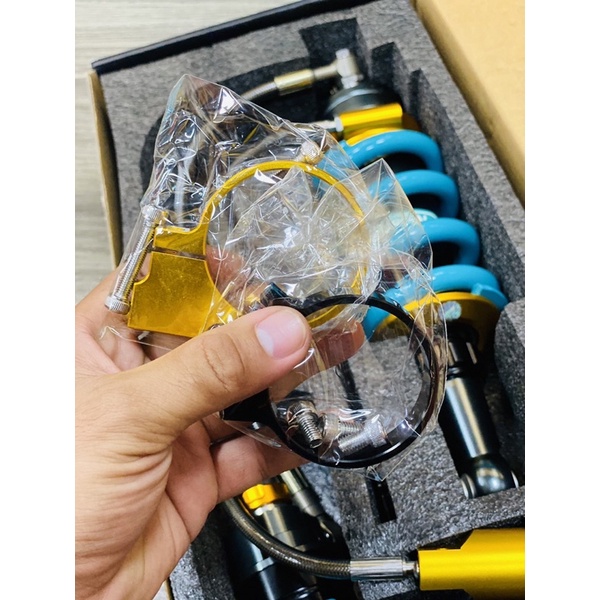 Phuộc Satria Nitron DNA tăng áp siêu êm.