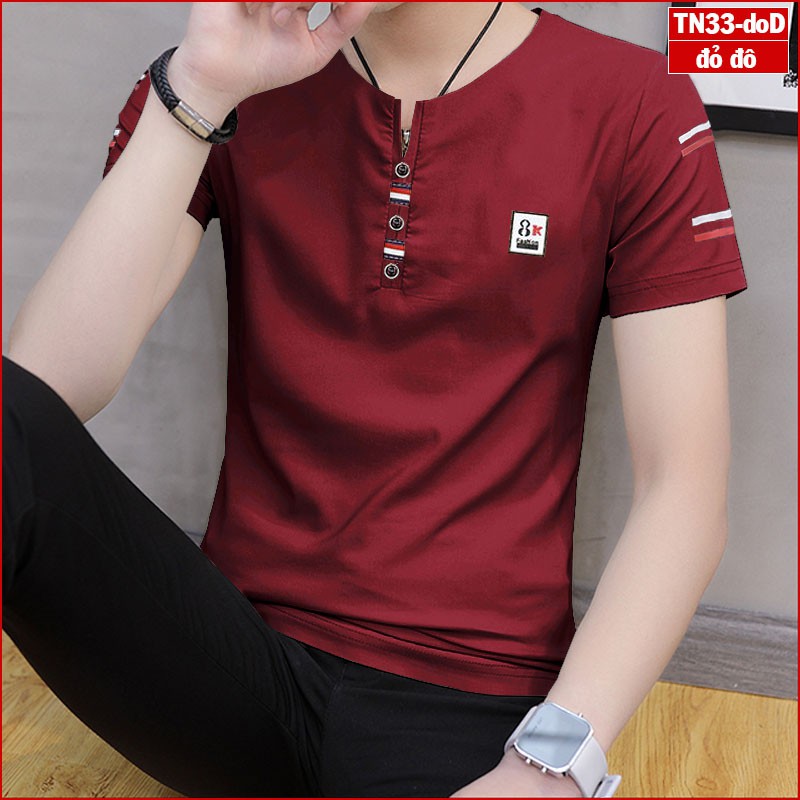 áo thun nam TN33 cổ kiểu sợi tre | BigBuy360 - bigbuy360.vn