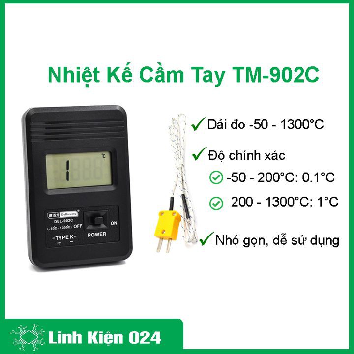 Nhiệt Kế Cầm Tay TM-902C -50~1300℃