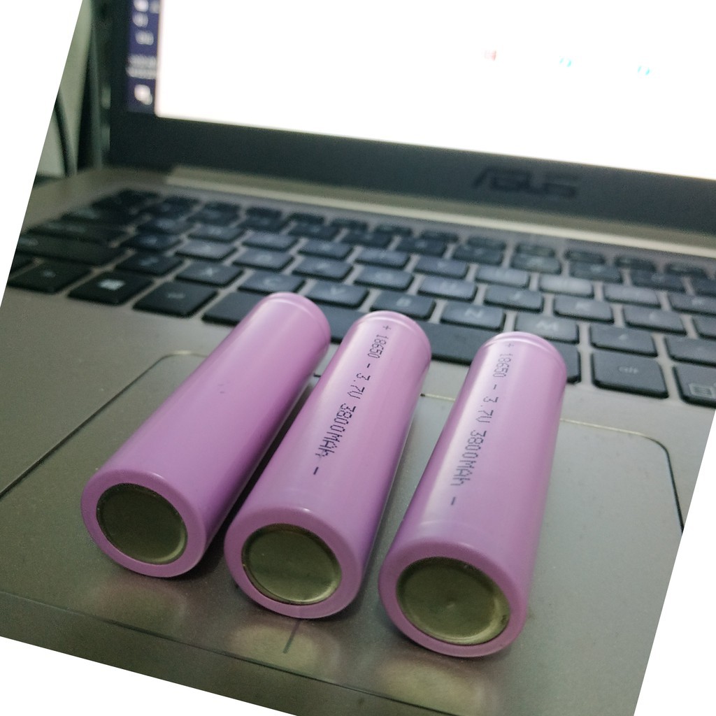 1 viên Pin Sạc 18650 màu hồng, loại tốt 3.7v dùng cho quạt sạc mini, đèn pin