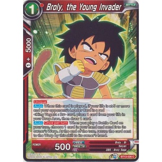 Thẻ bài Dragonball - TCG - Broly, the Young Invader / BT13-026'