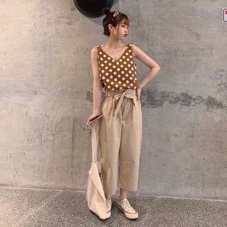 Set áo 2 dây + quần chun nơ (kèm video,ảnh thật)