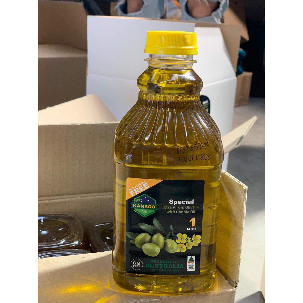 KANKOO - Dầu ăn Olive hạt cải Úc 1 Lít