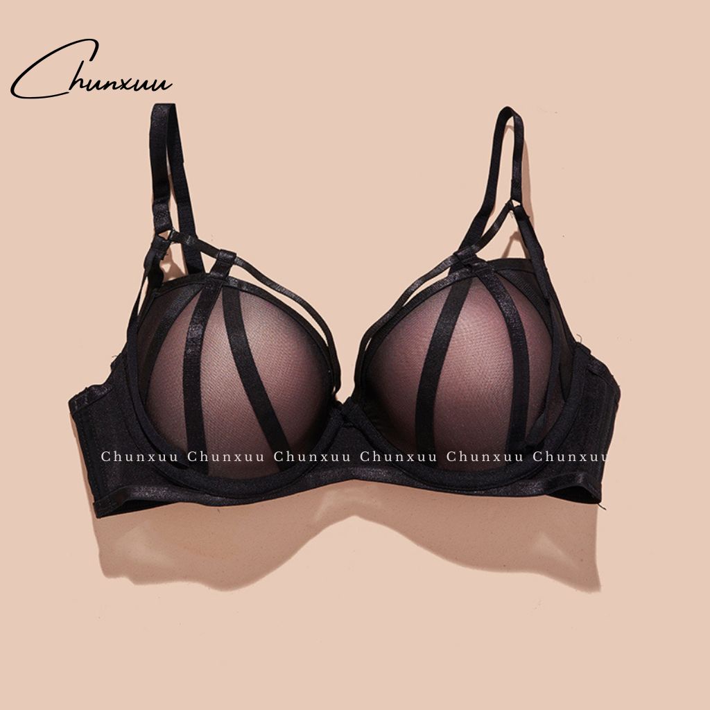 Áo lót nữ đệm dày nâng ngực CHUNXUU, có gọng quả tròn siêu nâng đẩy, phối ren sexy quyến rũ - AV34