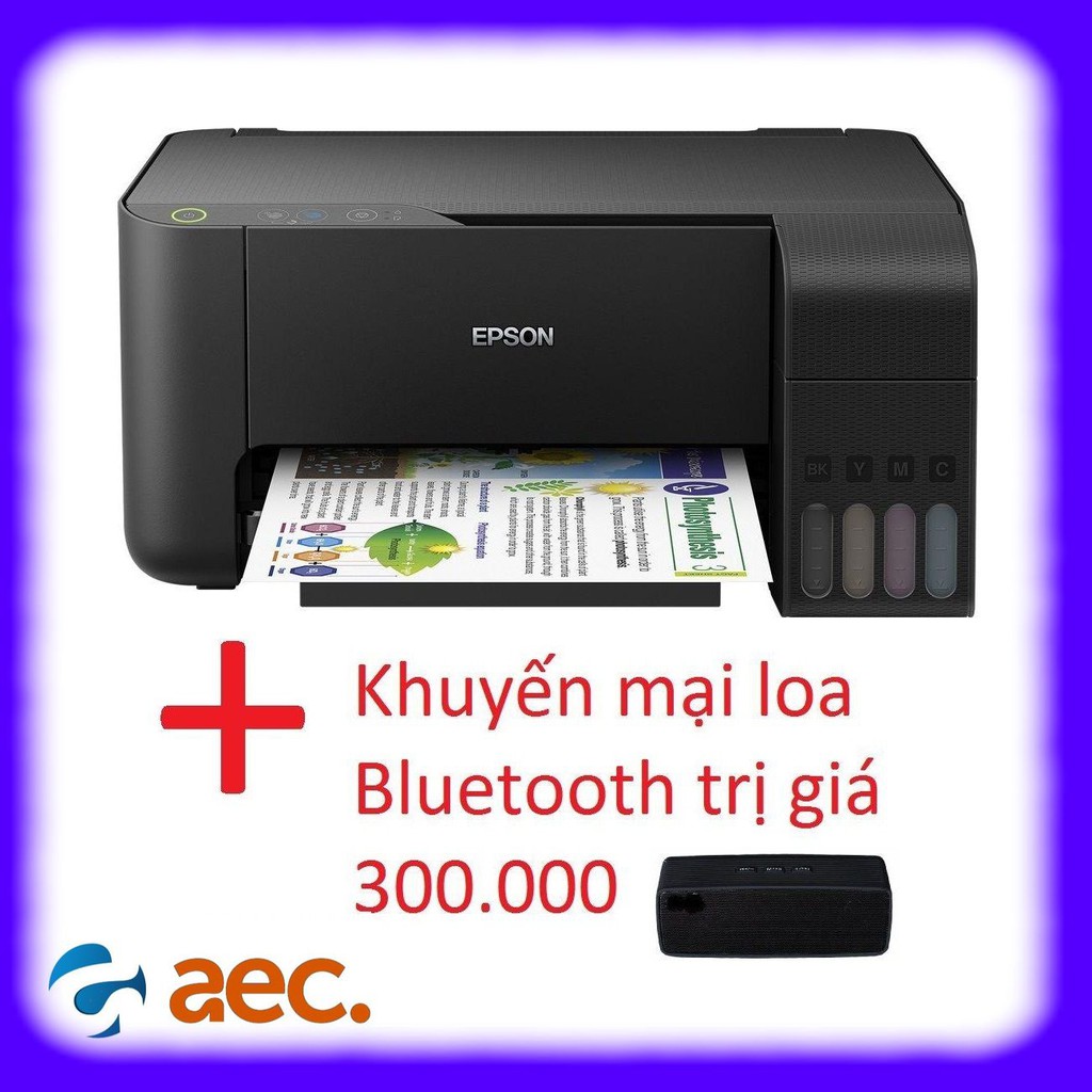 Máy in phun màu EPSON L3110 (in,scan,copy)sử dụng mực Hàn Quốc+ Tặng kèm khuyến mại loa bluetooth trị giá 300k