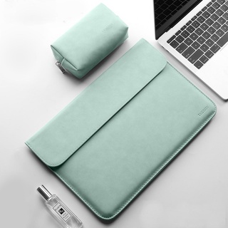 Túi Da Chống Sốc Macbook/Surface/Laptop Siêu Mỏng Thời Trang Bằng Da PU Cao Cấp, Kháng Nước Chống Thấm 13 14 15 16inch