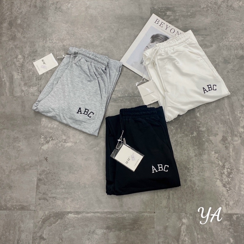 Quần boom thêu chữ ABC cưng sỉu