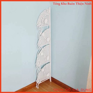 Kệ góc sắt đa năng 4 tầng hoa văn