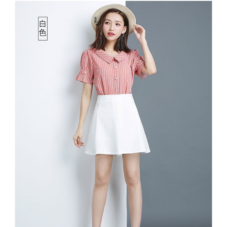 Quần giả váy, quần đùi nữ, chất kaki thái QS05
