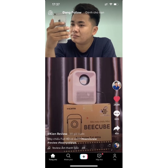 Siêu Máy Chiếu BEECUBE Độ Phân Giải Full HD - Bảo Hành 12th | BigBuy360 - bigbuy360.vn