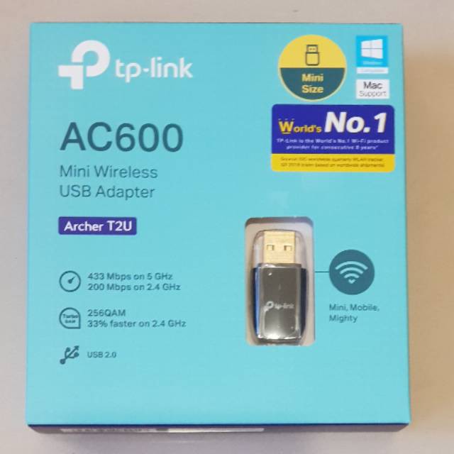 TP-Link Archer T2U - USB Thu sóng wifi không dây AC600 Archer T2U Nano - HÀNG CHÍNH HÃNG - BẢO HÀNH 24 THÁNG