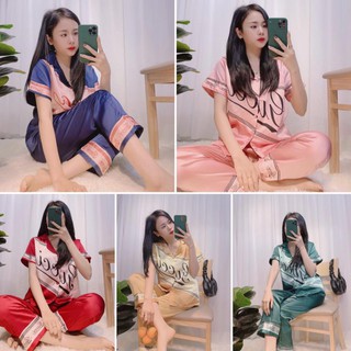 Bộ đồ nữ, bộ pijama mặc nhà chất lụa satin hàng cao cấp