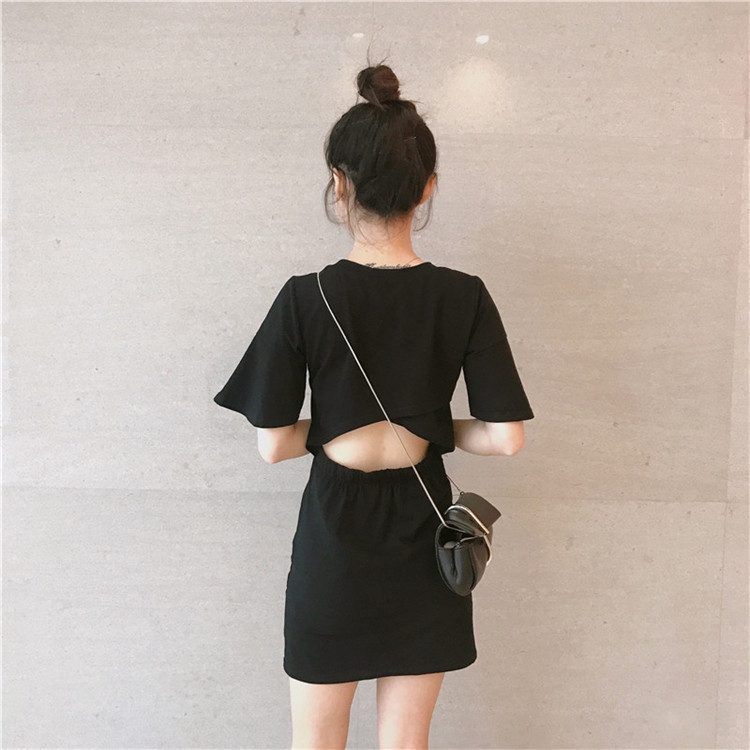 Đầm tay ngắn Xiaozhainv thiết kế dáng ôm cho nữ | BigBuy360 - bigbuy360.vn