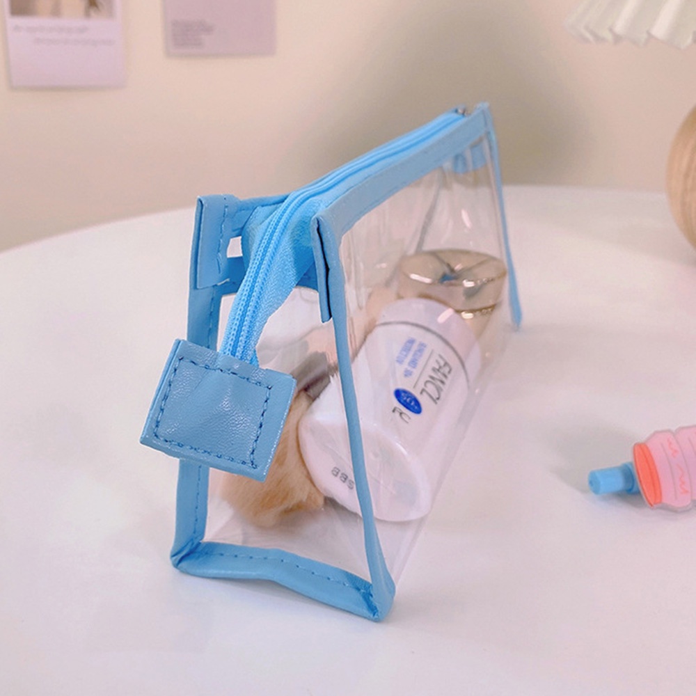 [Hàng mới về] Túi đựng đồ mỹ phẩm bằng PVC trong suốt chống nước sức chứa lớn tiện dụng