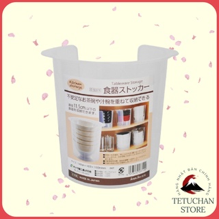 Hộp đựng bát đĩa cất gọn Sanada bảo quản bát đĩa tránh trầy xước Nhật Bản - Tetuchan Store