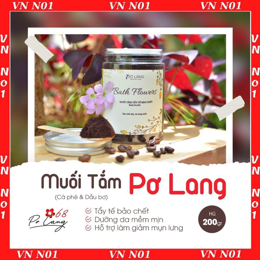 TẨY DA CHẾT MUỐI TẮM PƠ LANG Hũ 130gr