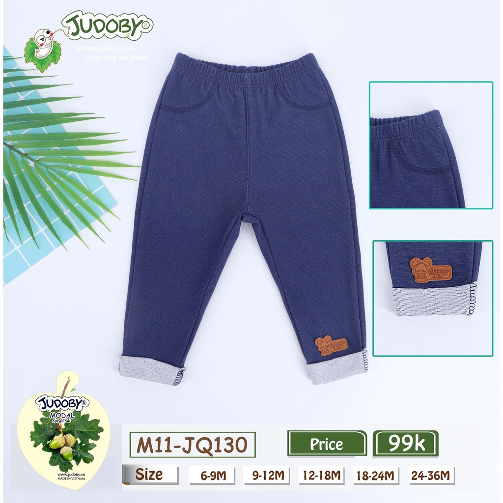 Judoby - Quần dài da cá giả bò siêu mềm bé gái (9-36M)