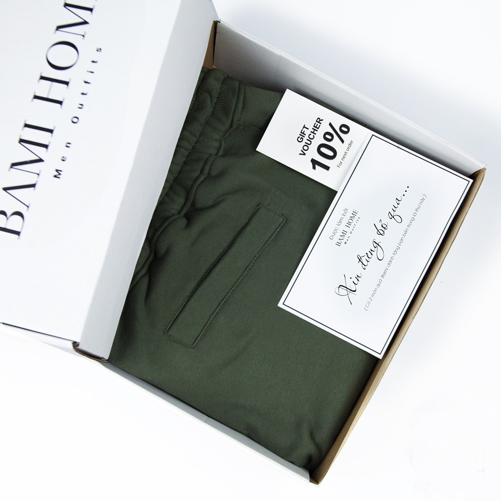 Quần short nỉ cao cấp BAMI HOME phong cách unisex dễ phối đồ QSN- 005 | BigBuy360 - bigbuy360.vn