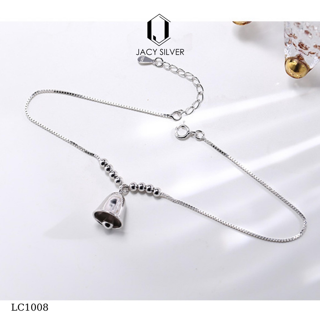 Lắc Chân Bạc 925 Quả Chuông Bell Ankalet, Vòng Chân Bạc Ý Cho Nữ Jacy Silver LC1008