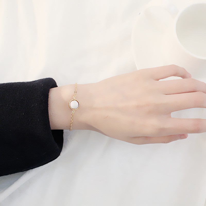 Vòng Đeo Tay Đính Hạt Hình Giọt Nước Kiểu Nhật Hàn Xinh Xắn