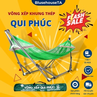 Võng lưới size đại, Võng xếp inox Qui Phúc , Giá võng người lớn , Lưới võng xếp
