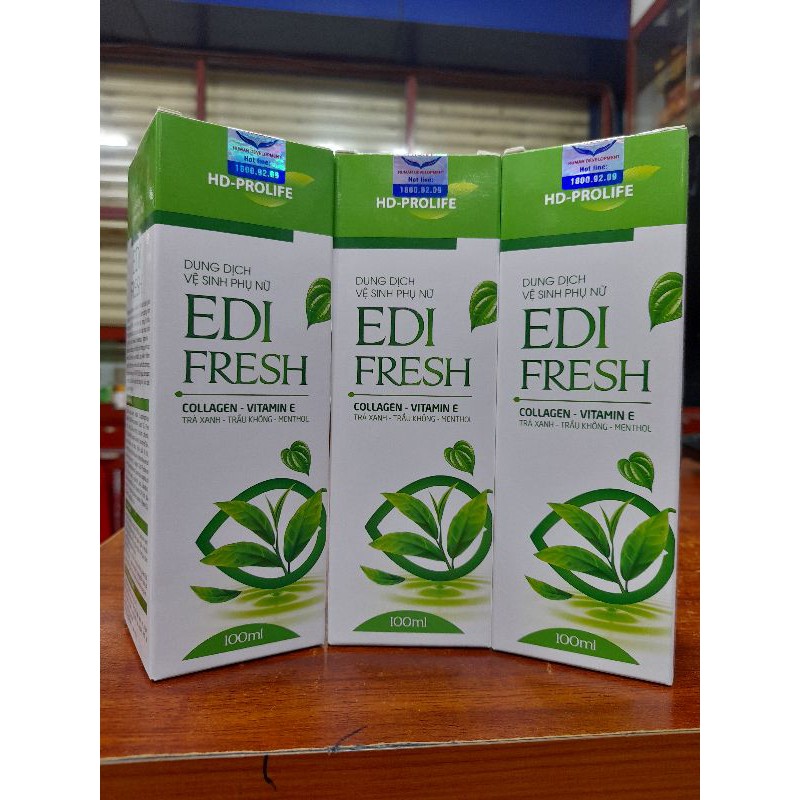 Dung Dịch Vệ Sinh Phụ Nữ EDI FRESH.Chai Vòi 100 ml