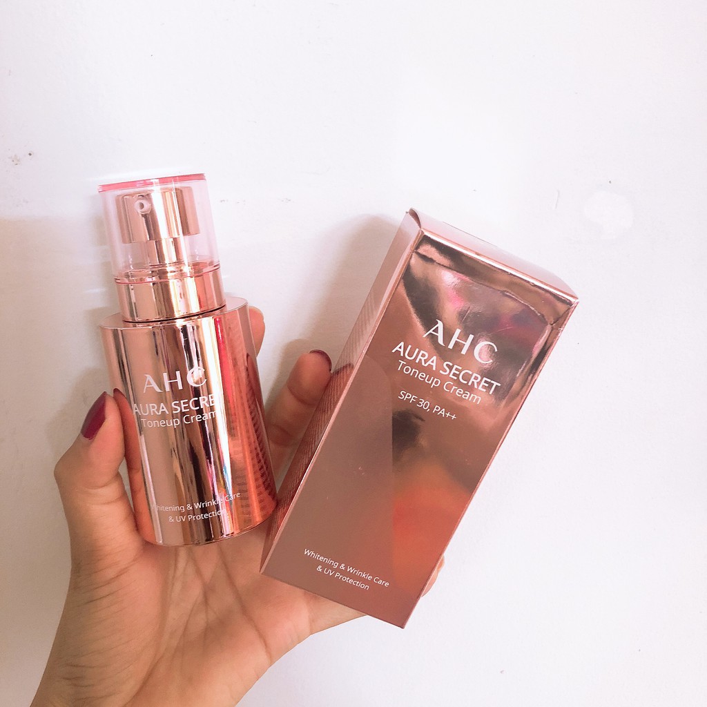 Kem Dưỡng Da Trắng Hồng Căng Bóng AHC Aura Secret Tone Up Cream 50g