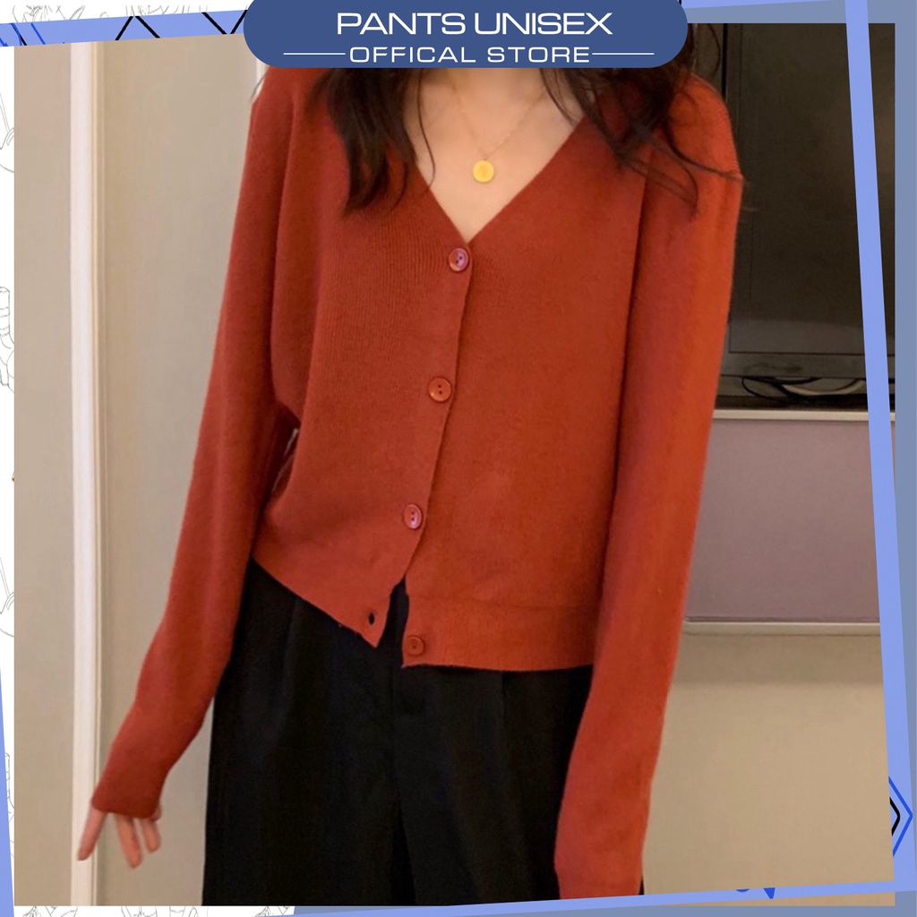 ⚡[ RẺ VÔ ĐỊCH ] Áo cardigan tay dài cổ chữ V thời trang Hàn Quốc cho nữ 1HIT_Unisex Pantsunisex | BigBuy360 - bigbuy360.vn