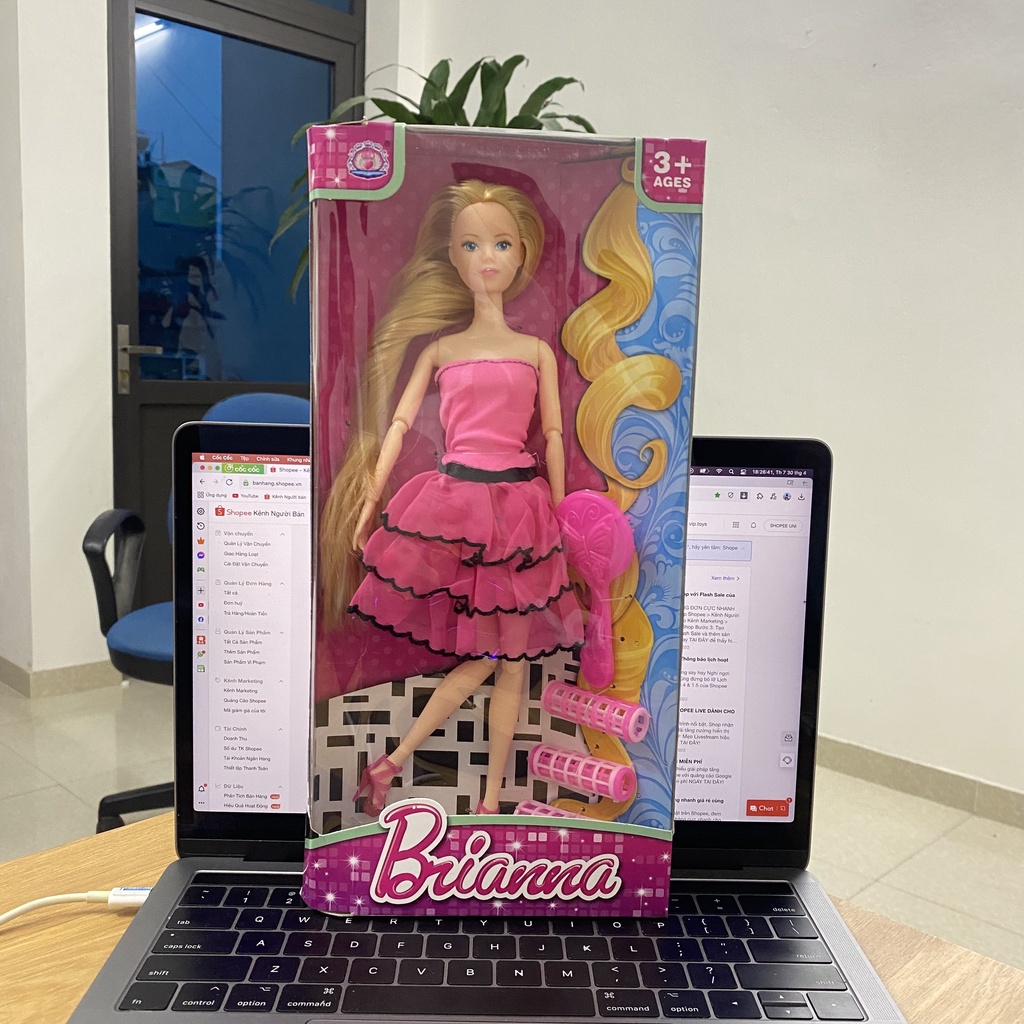 Búp Bê Barbie Cỡ Lớn Cao 30 cm Tặng Kèm Phụ Kiện - Đồ Chơi Búp Bê Elsa Công Chúa Cho Trẻ Em – B09-2