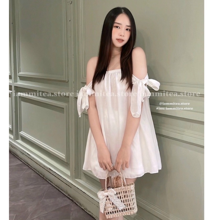 Áo trễ vai dáng giấu quần dáng tiểu thư alohashop91