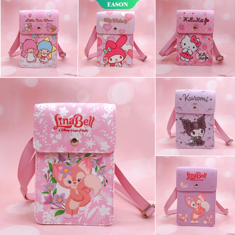 Sanrio Túi Đeo Vai Đựng Điện Thoại Hình Cáo Hoạt Hình Nhỏ Nhắn Đáng Yêu Có Khóa Từ Tính