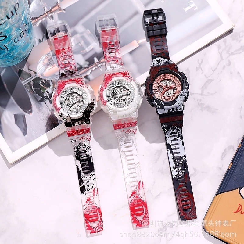 Đồng Hồ Điện Tử Thể Thao In Hình One Piece Cho Nam Nữ