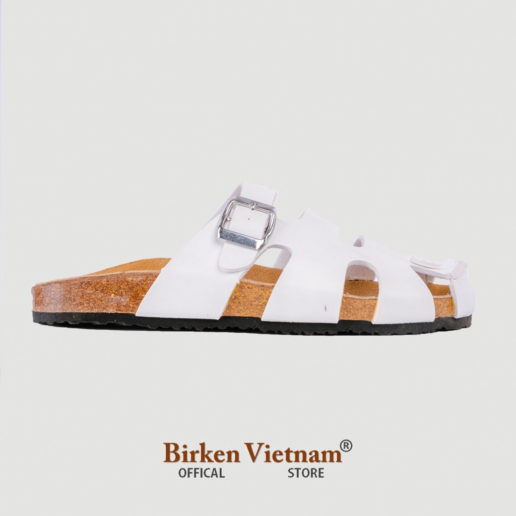 MÃ DÉP Rọ DA PU Đế Trấu Quai Kiểu Dáng Rọ Unisex Birken Vietnam Bioline