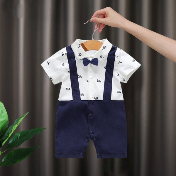 Body đùi, Body công tử cộc tay CT02 Bé trai mẫu Quần Áo Sơ Sinh chất cotton cho trẻ từ 3-12kg