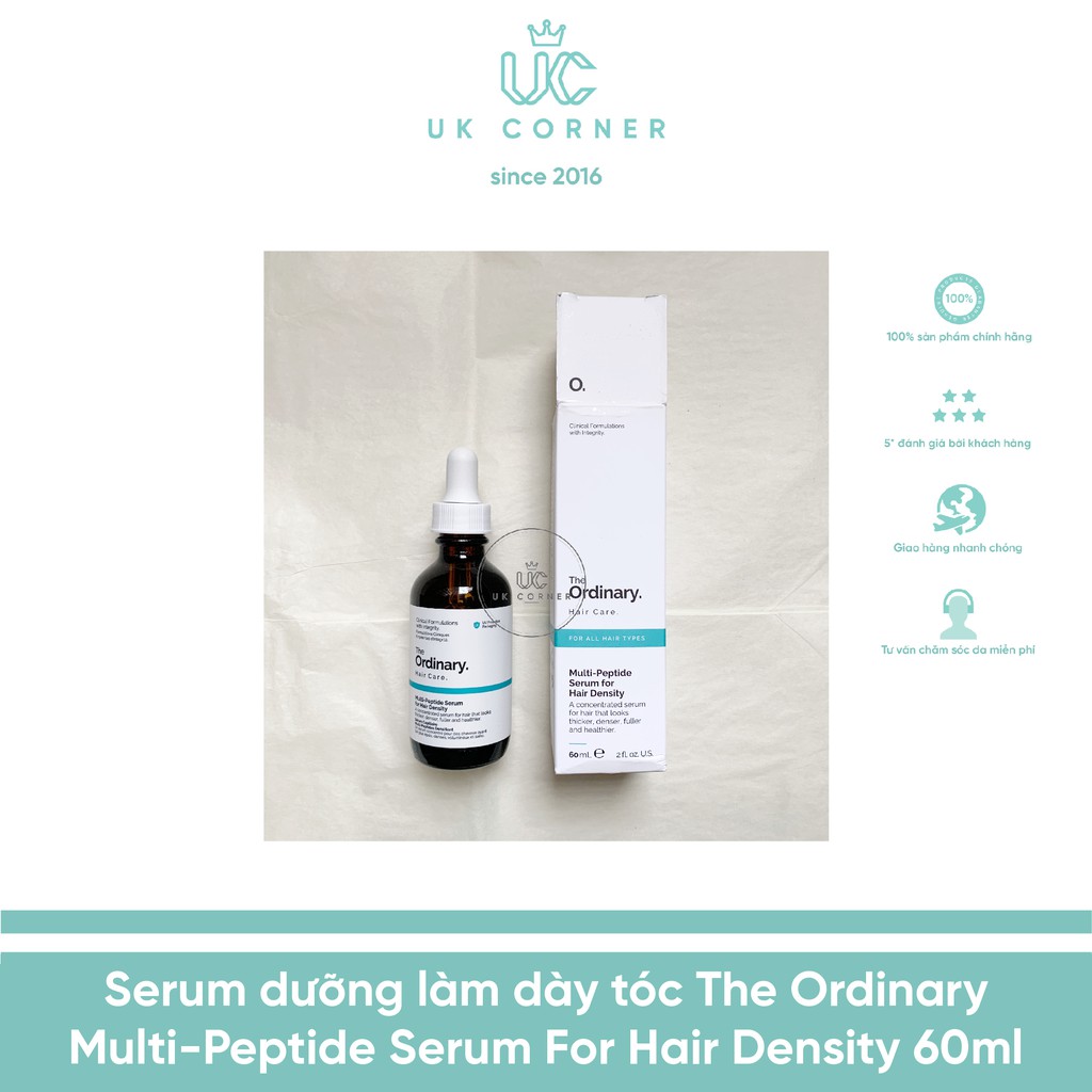 [BẸP VỎ DO VẬN CHUYỂN] Serum dưỡng làm dày tóc The Ordinary Multi-peptide serum for hair density 60ml