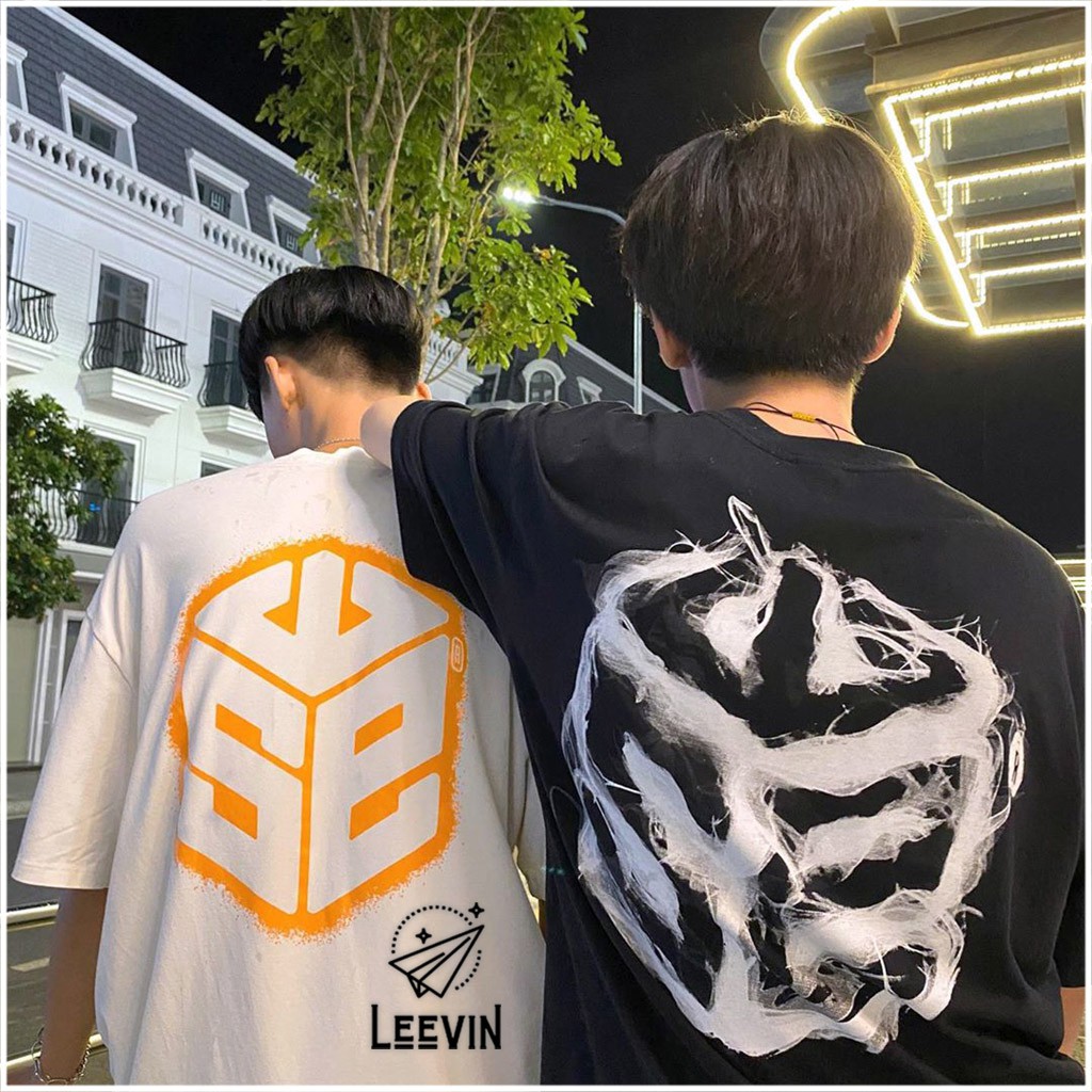 [SALE OFF] Áo Phông Form Rộng SWE Cube Smoke Uniex Nam Nữ - Áo thun SWE Khói Tay Lỡ - Leevin Store