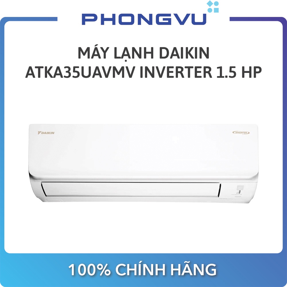 Máy lạnh Daikin ATKA35UAVMV Inverter 1.5 HP (11.900 BTU) - Bảo hành 12 tháng - Miễn phí giao hàng TP.HCM