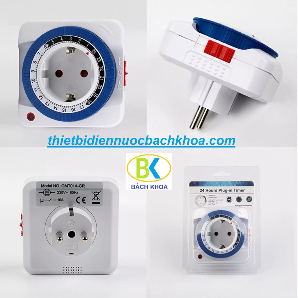 Ổ cắm hẹn giờ tắt mở kiểu cơ 16A