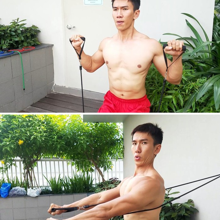 Bộ 5 Dây Ngũ Sắc Tập Gym , Dây Kéo Đàn Hồi Đa Năng